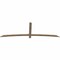 Ekena Millwork Bellingham Smooth Timber Gable Bracket, Douglas Fir, 96"W x 32"H x 1 1/2"D x 3 1/2"F, 8/12 Pitch GBW096X32X0204BEL00SDF - alternate 3